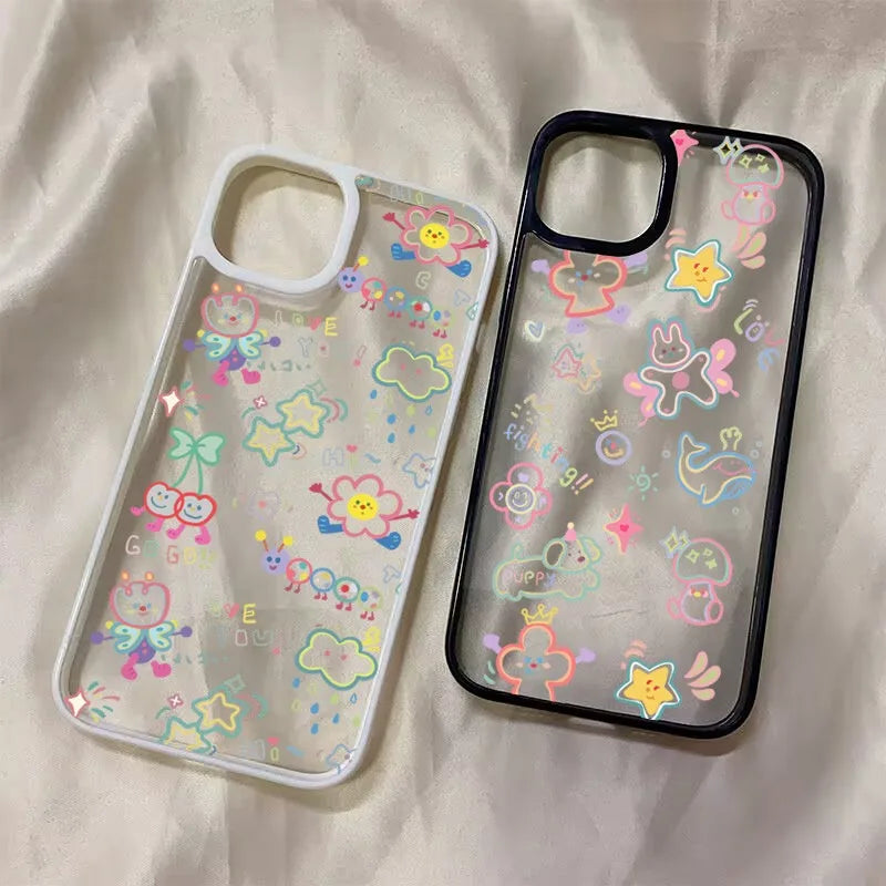 Mini Cute Colorful Cartoon Pattern Cover Phone Case
