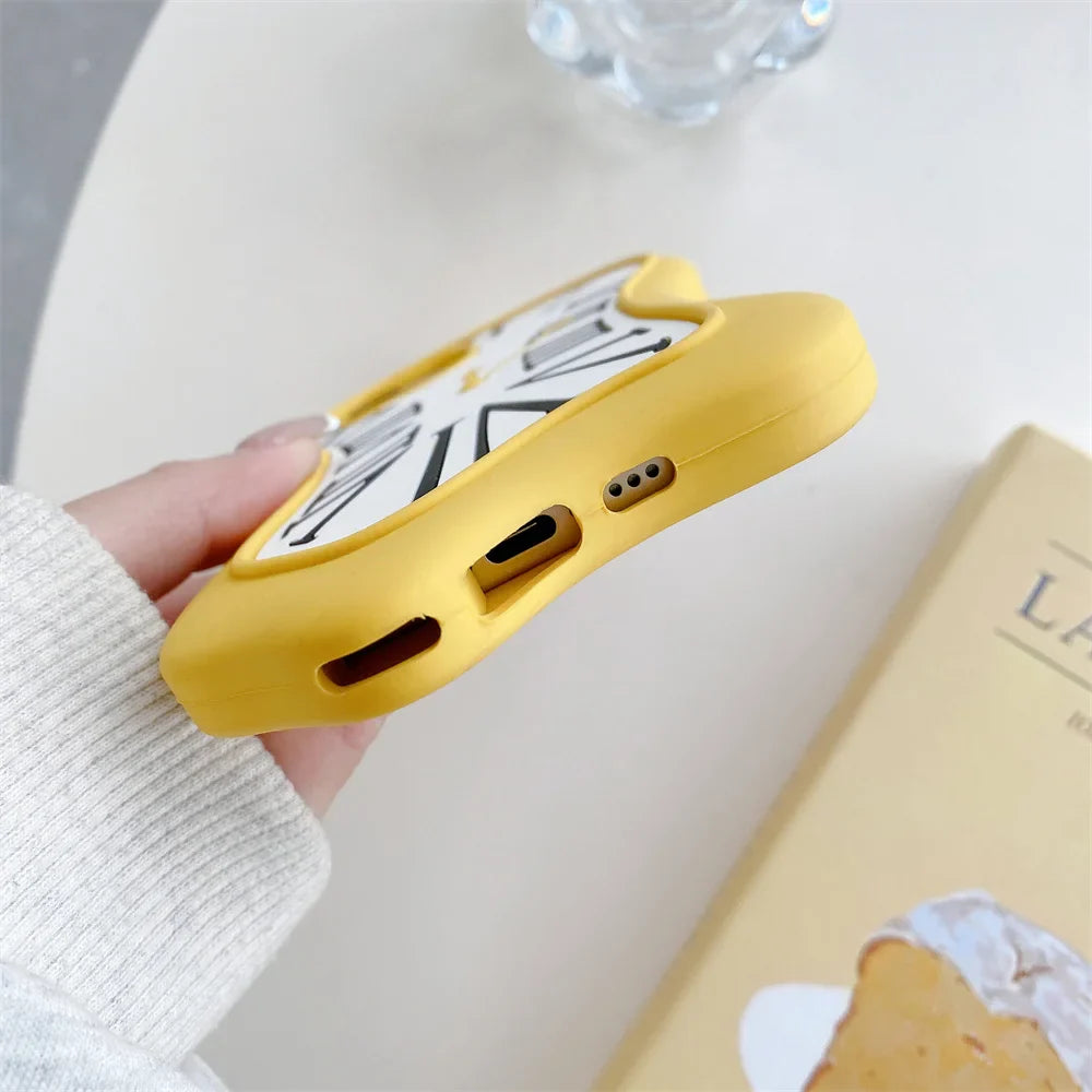Funny Cartoon 3D Clock Phone Case