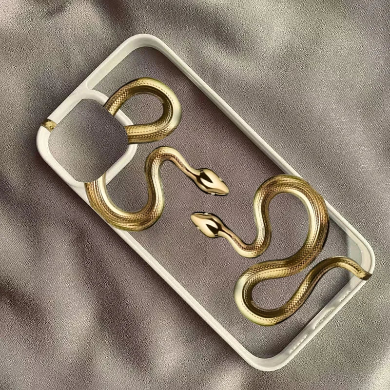 Luxury Black Gold Snake Phone Case