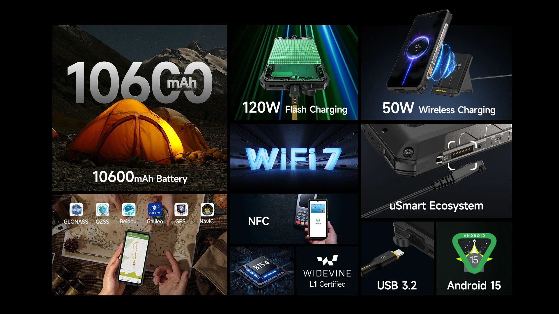 Ulefone AI Armor 28 Ultra 5G Thermal Imaging Rugged Phone MTK Dimensity 9300+ AMOLED Android Smartphone 1TB ROM