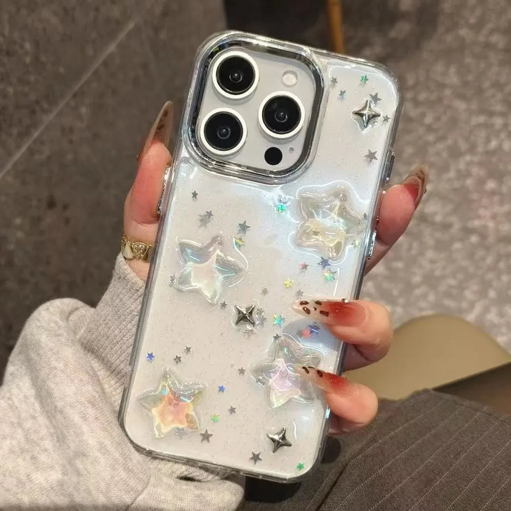 Luxury 3D Star Bling Glitter Shockproof Phone Case