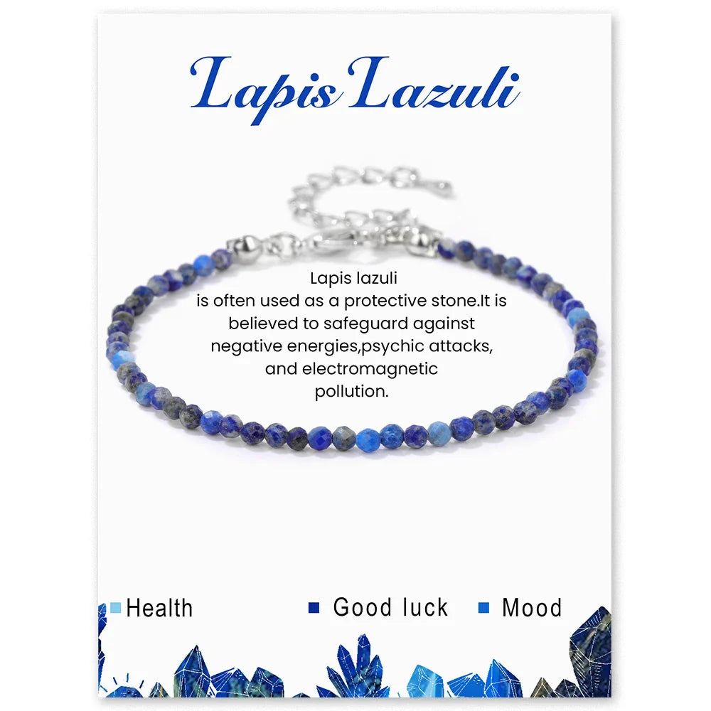 Faceted Gemstone Bead Bracelets
