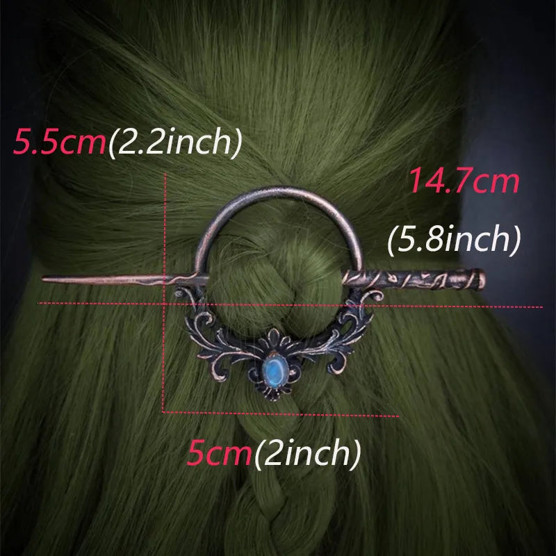 Moonstone Copper Hair Sticks