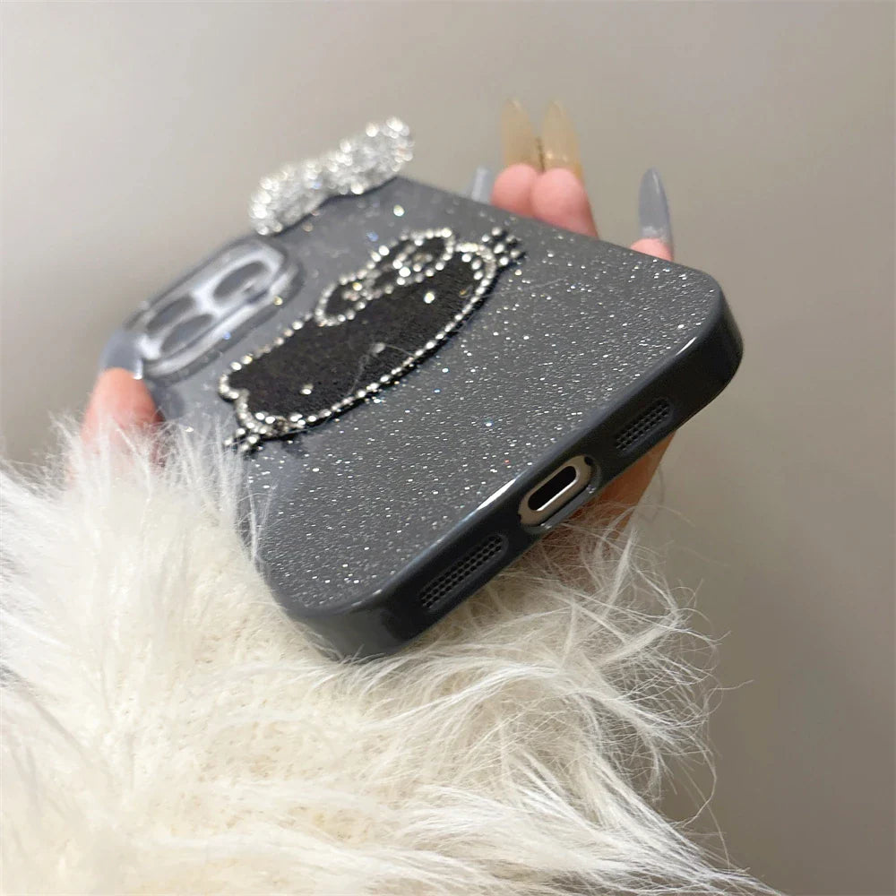 Candy Glitter Cute Diamond Hello Kitty Phone Case