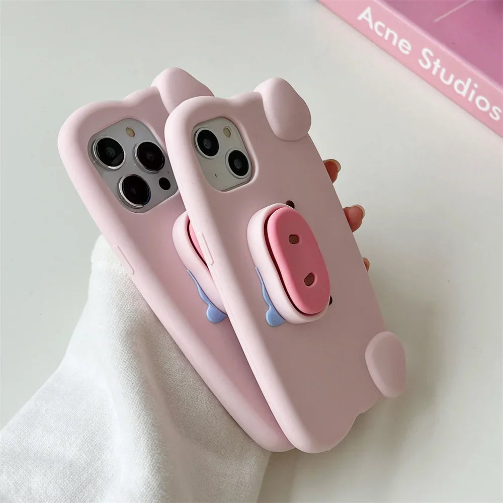 Kawaii Cartoon Pig Phone Case