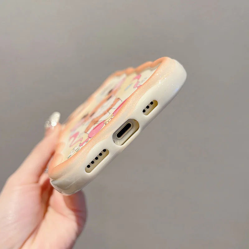 Cute Rubber Elk Ear Fairydust Eye Cartoon Phone Case