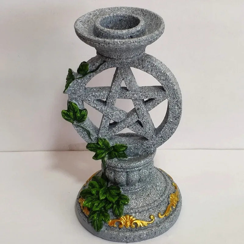 Pentacle Candle Stick Holder