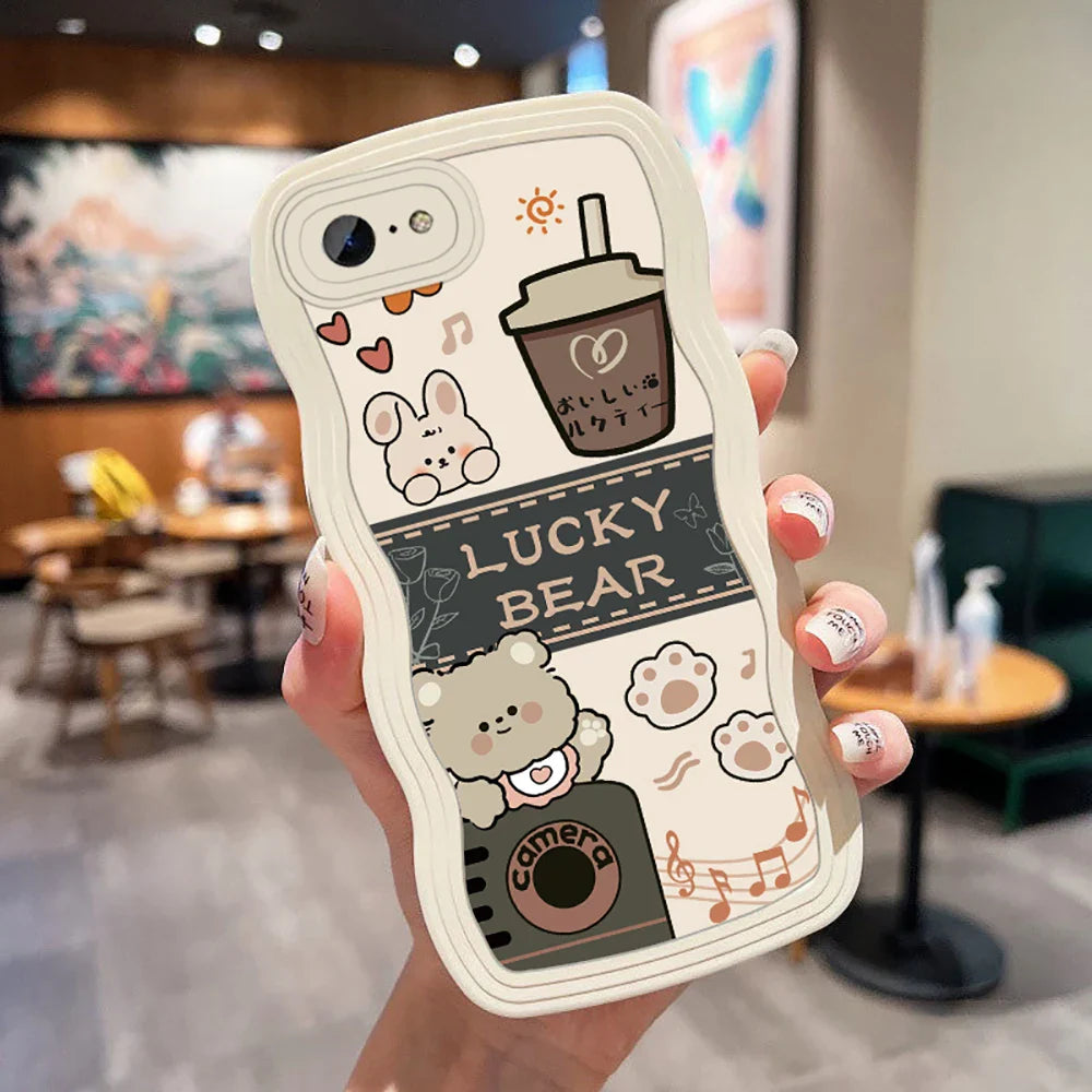 Cute Cartoon Rabbit Bear Phone Case