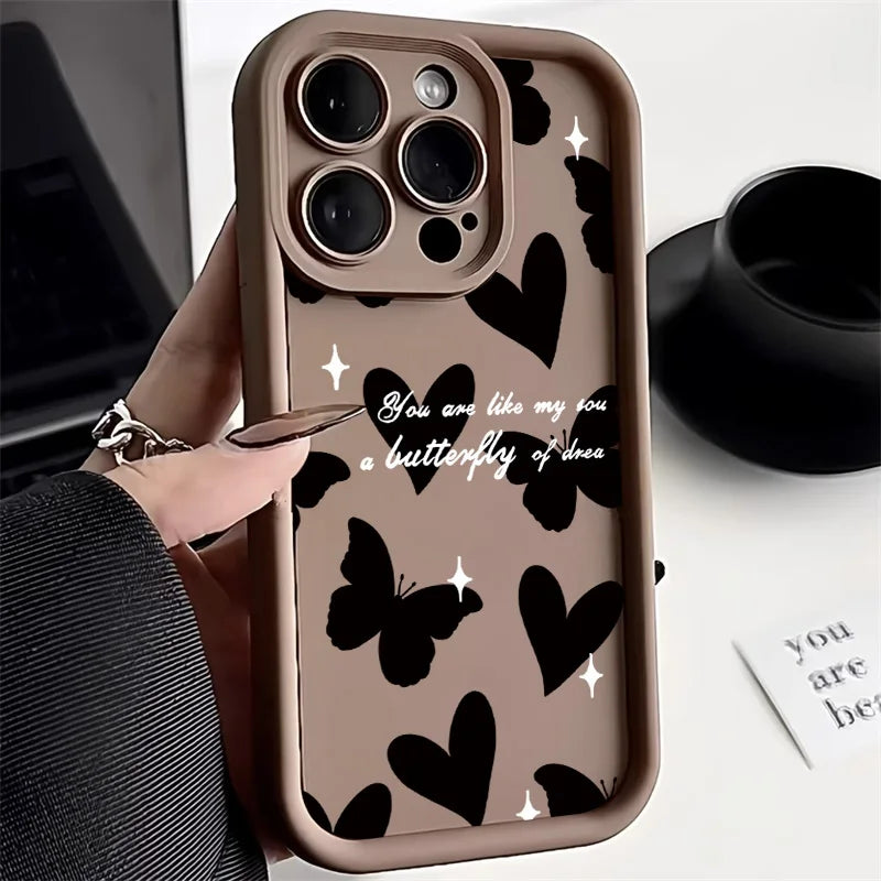 Aesthetic Butterfly Phone Case For iPhone