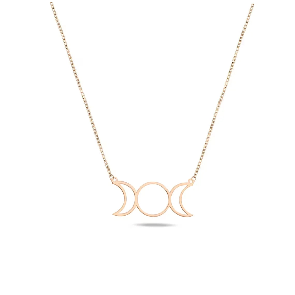 Triple Moon Goddess Necklace