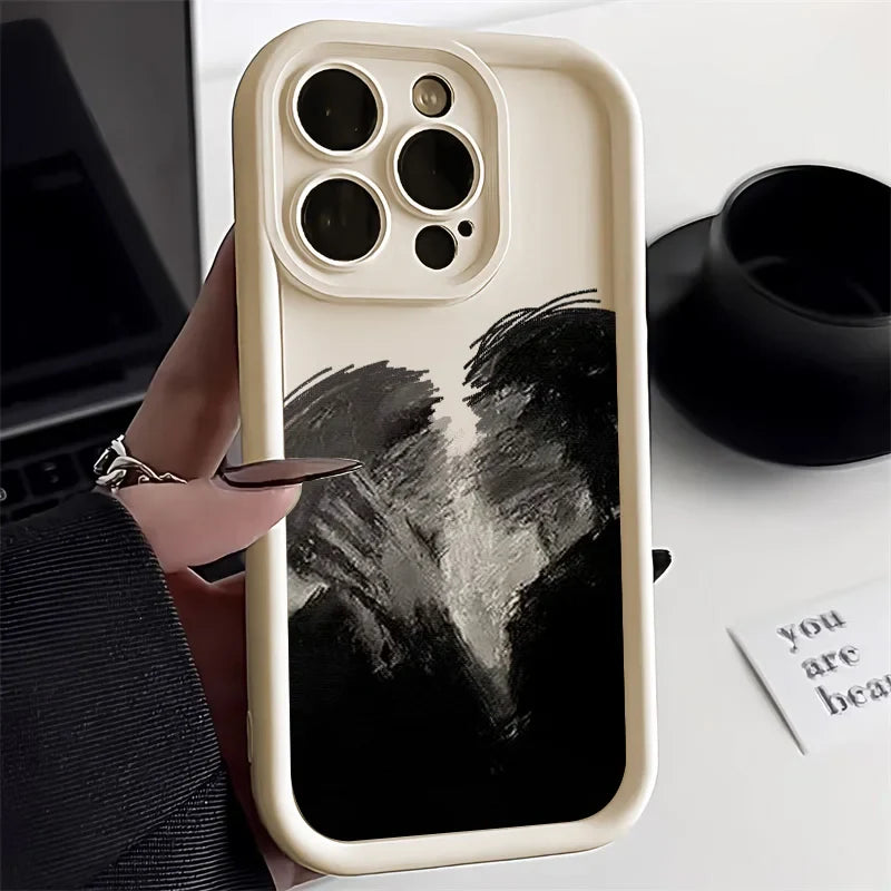 Cartoon Box Man Shockproof Cover Silicone Soft Phone Case