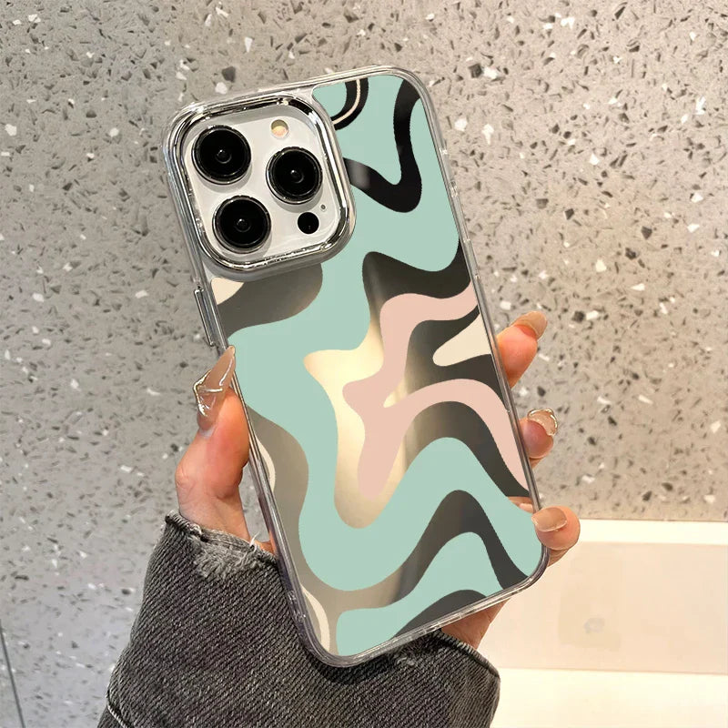Swirl Pattern Mirror Phone Case