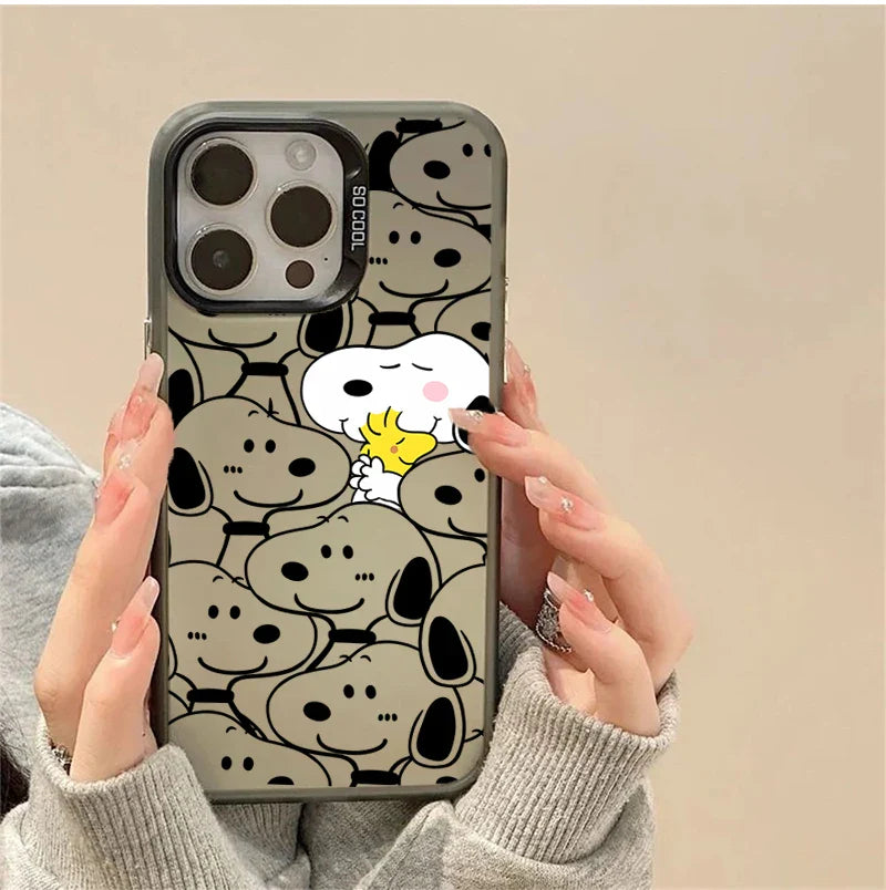 Lovely Snoopy Cartoon Case For iPhone