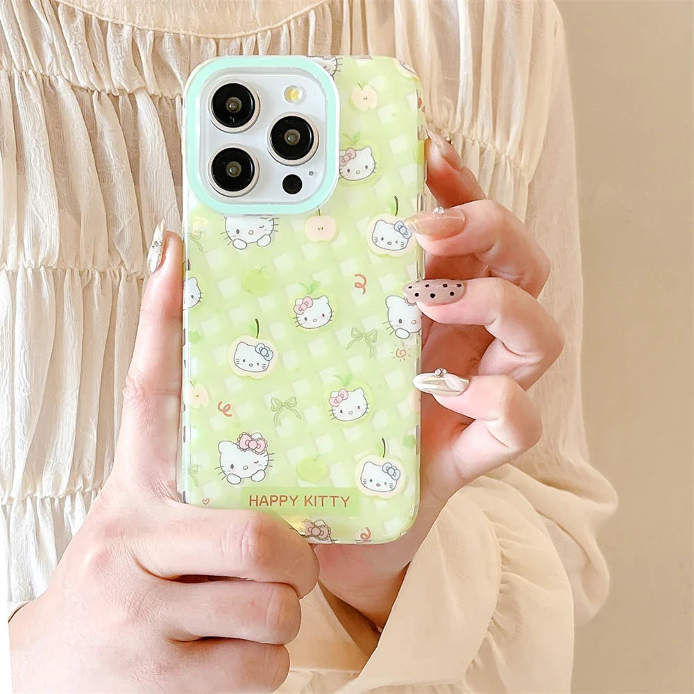 Cute IMD Green Candy Hello Kitty Phone Case