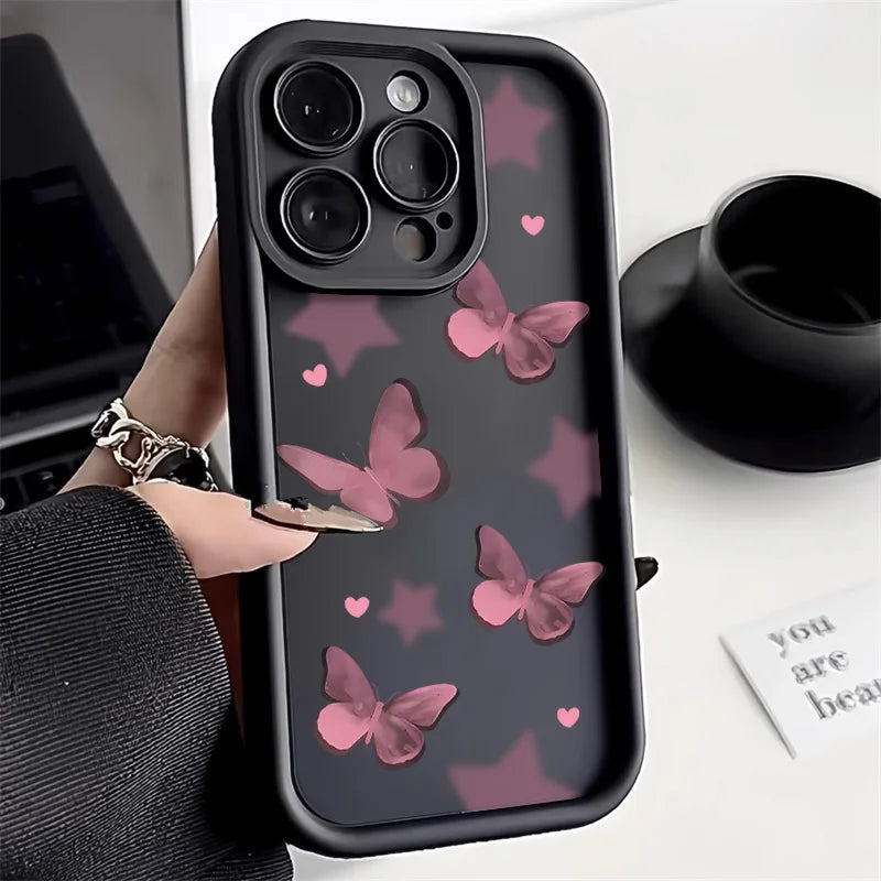 Aesthetic Butterfly Phone Case For iPhone