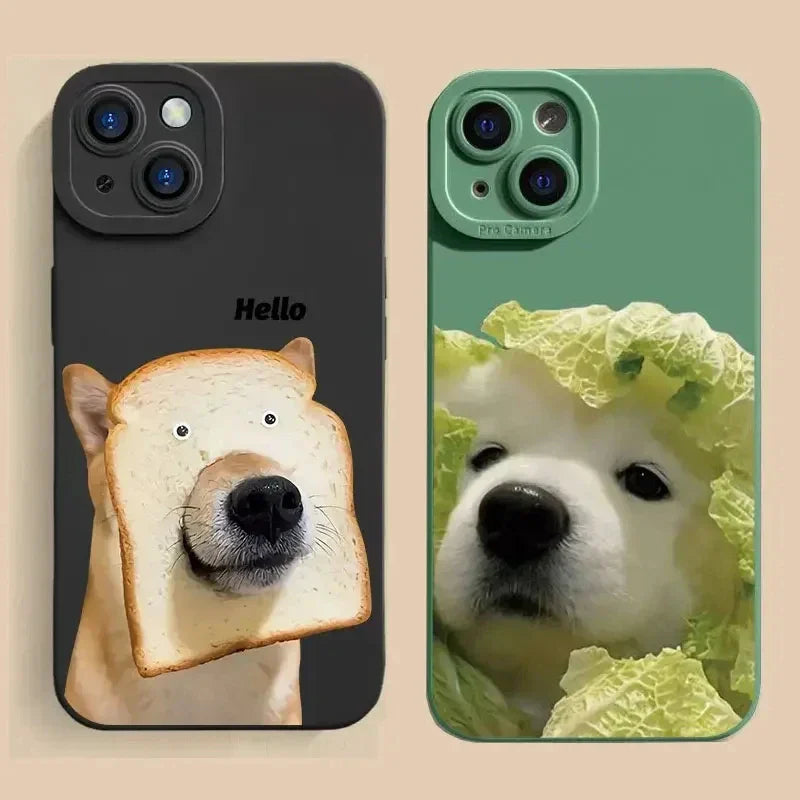 Cute Bread Dog Soft Phone Case