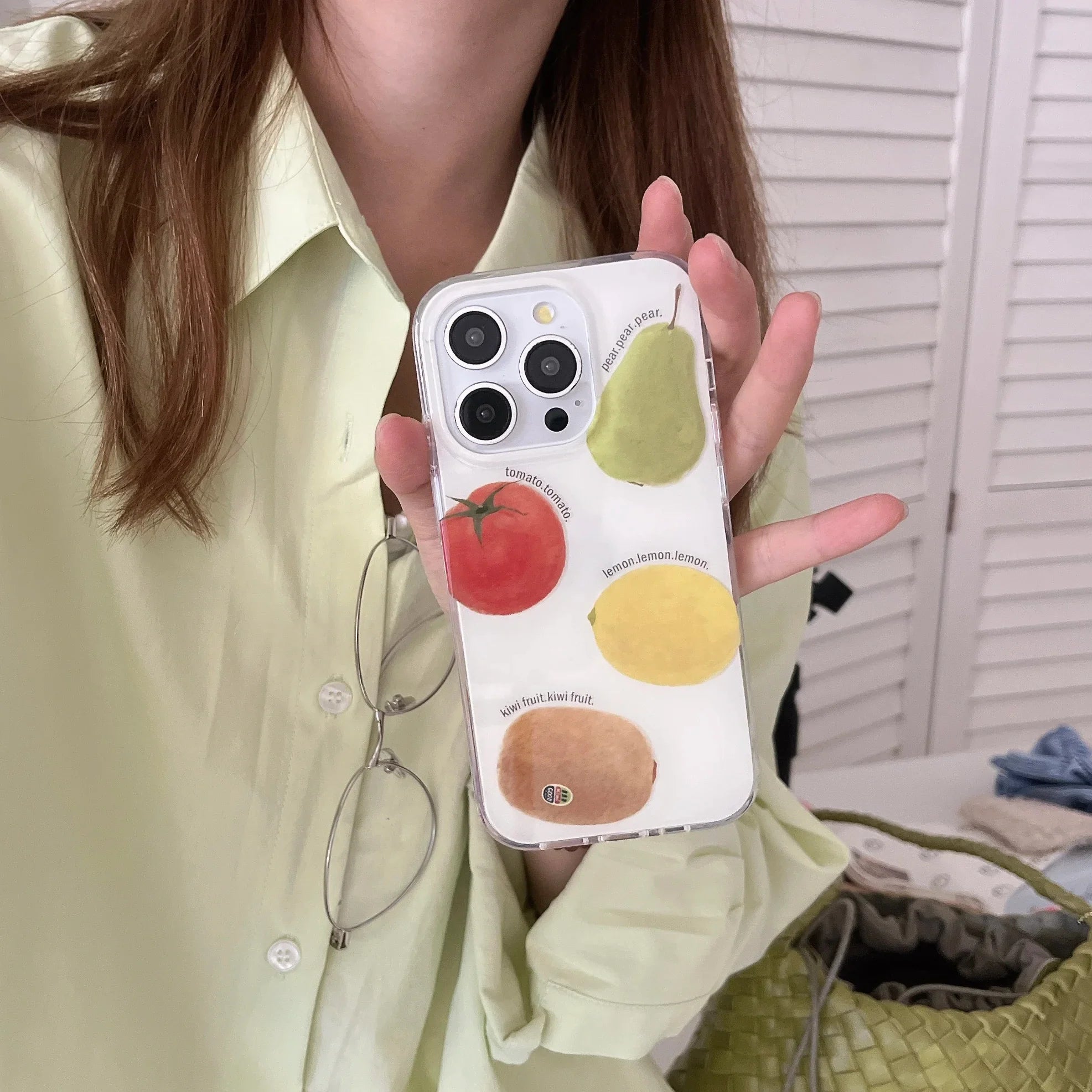Summer Fruit Lemon Kiwi Pear Tomato Bracelet Phone Case