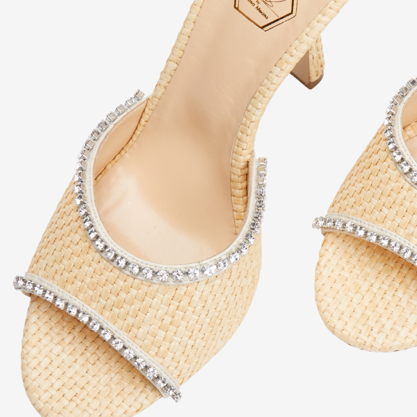 Raffia Mules 90