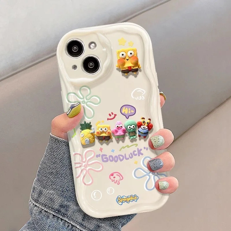 SpongeBob Friend Toy Cartoon Wave Soft Phone Case
