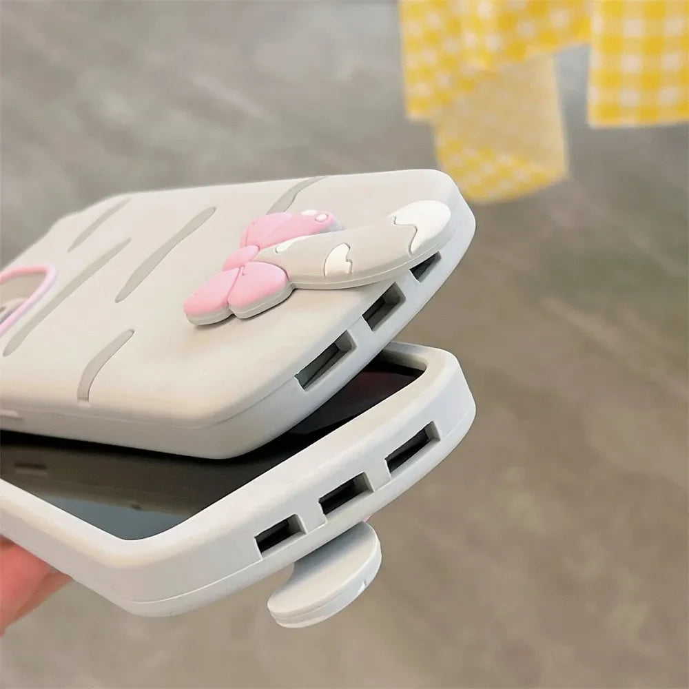 Cartoon Silicone 3d Silhouette Cat Suitable Phone Case