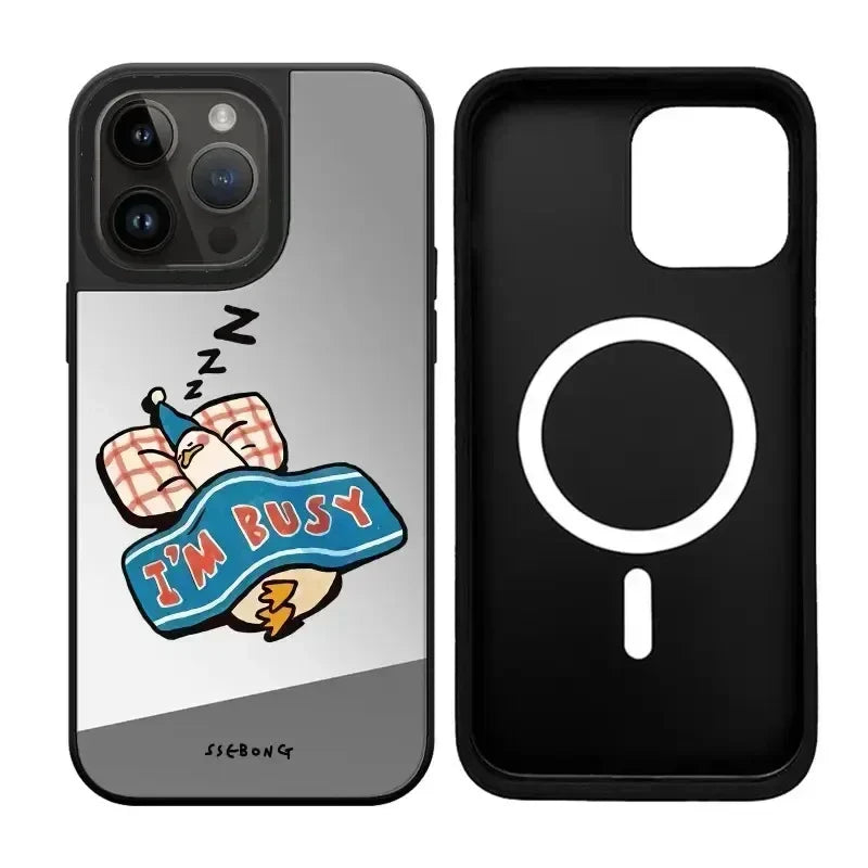 Sick of Everything Duck Mirror Surface MagSafe Phone Case