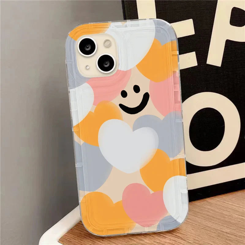 Flower Cute Rainbow Cartoon Smile Cover Phone Case