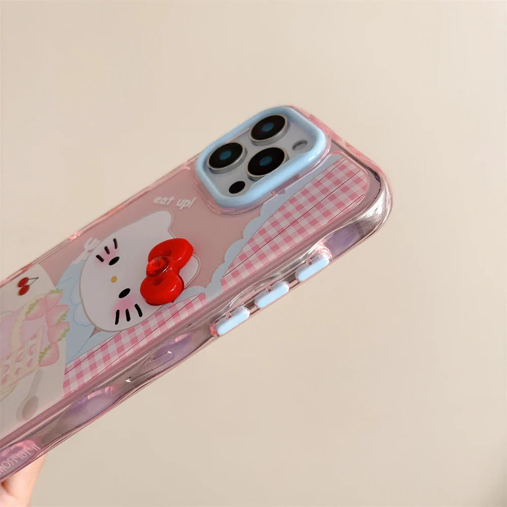 Pink Strawberry Cake Hello Kitty Phone Case