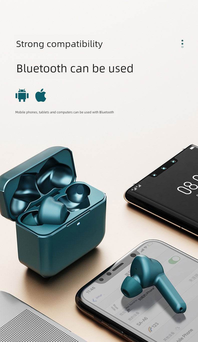 Polvcog X7 True Wireless TWS Bluetooth Headset Binaural in-Ear Sports Game Long Standby Endurance Noise Reduction