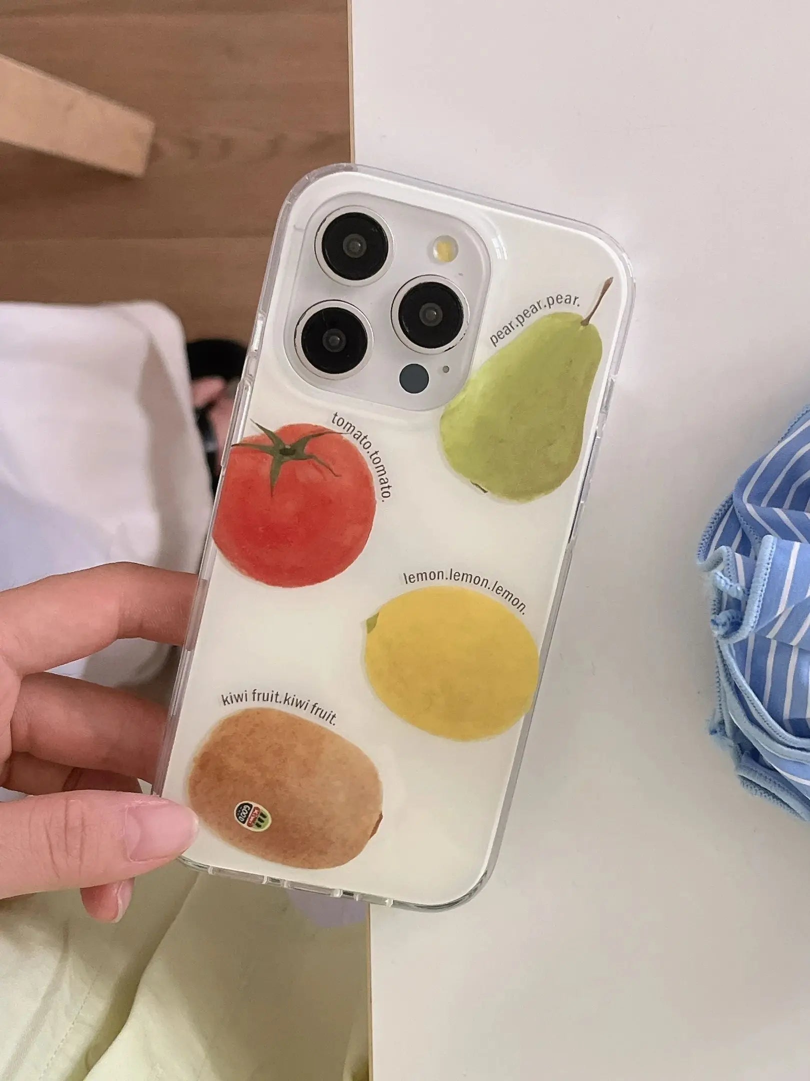 Summer Fruit Lemon Kiwi Pear Tomato Bracelet Phone Case