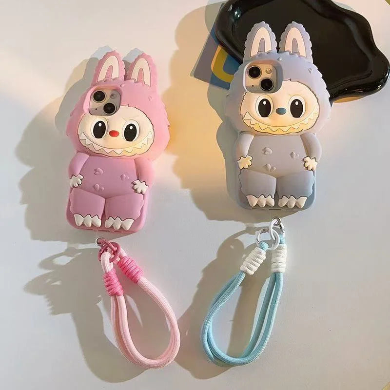 3D Cartoon Kawaii LaBuBu Monster Soft Silicone Phone Case