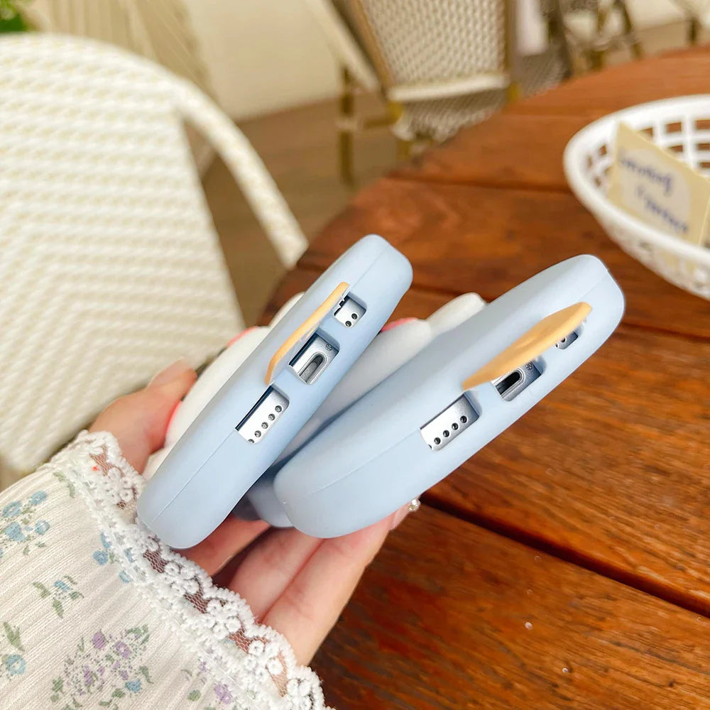 Ice Cream Cinnamoroll Bear Cartoon Rubber Soft Phone Case