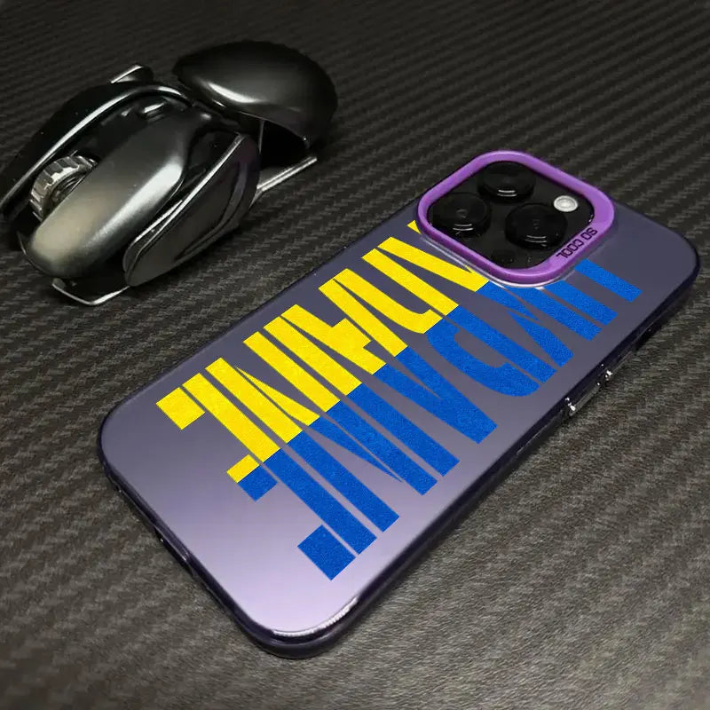 Yellow Blue Ukraine Flag Logo Coque Phone Case