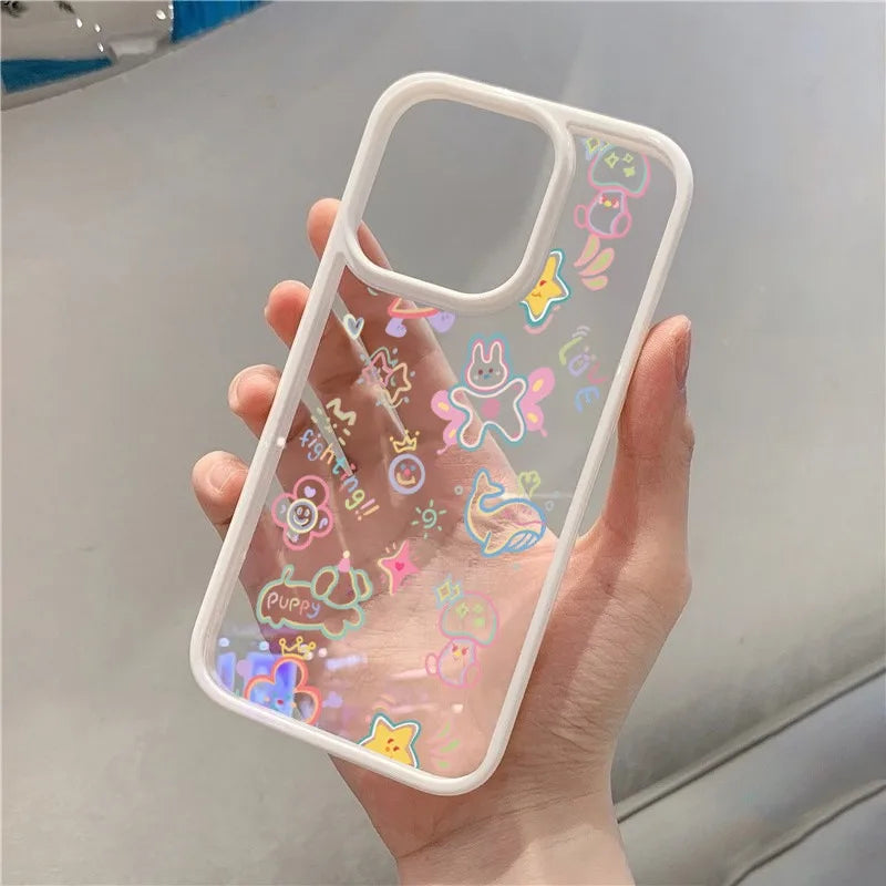Mini Cute Colorful Cartoon Pattern Cover Phone Case