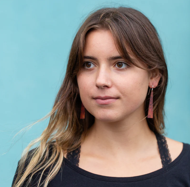 Copper Taper Earrings