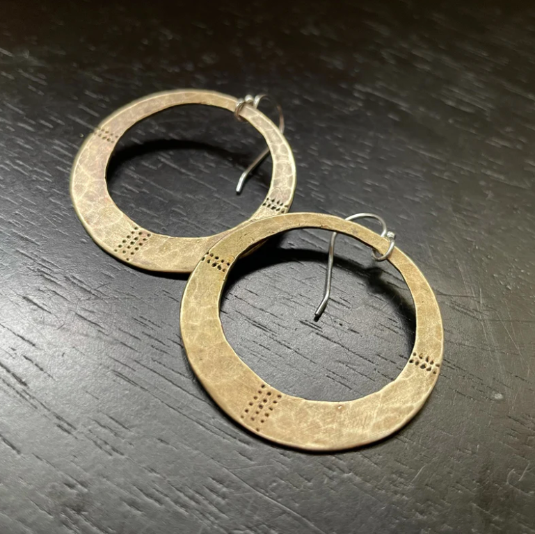 Orijen's Divine Earrings: Your choice of Brass or Silver!
