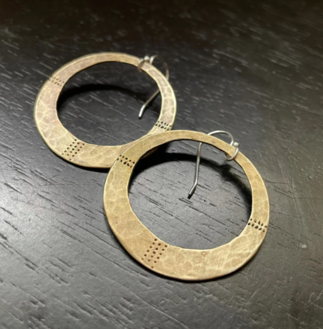 Orijen's Divine Earrings: Your choice of Brass or Silver!