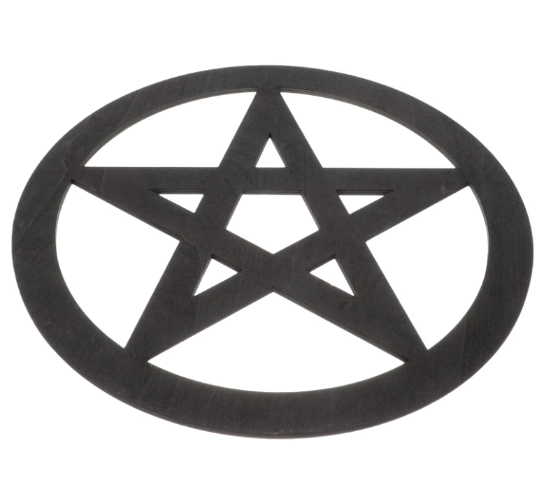 Wood Pentacle Altar Tiles