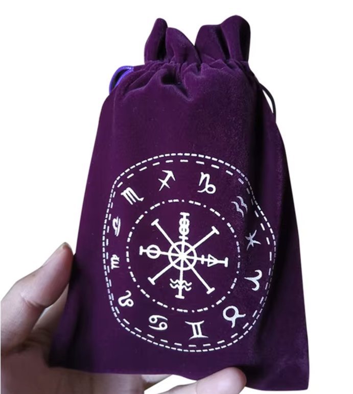 Pagan Symbol Tarot Card Velvet Bags