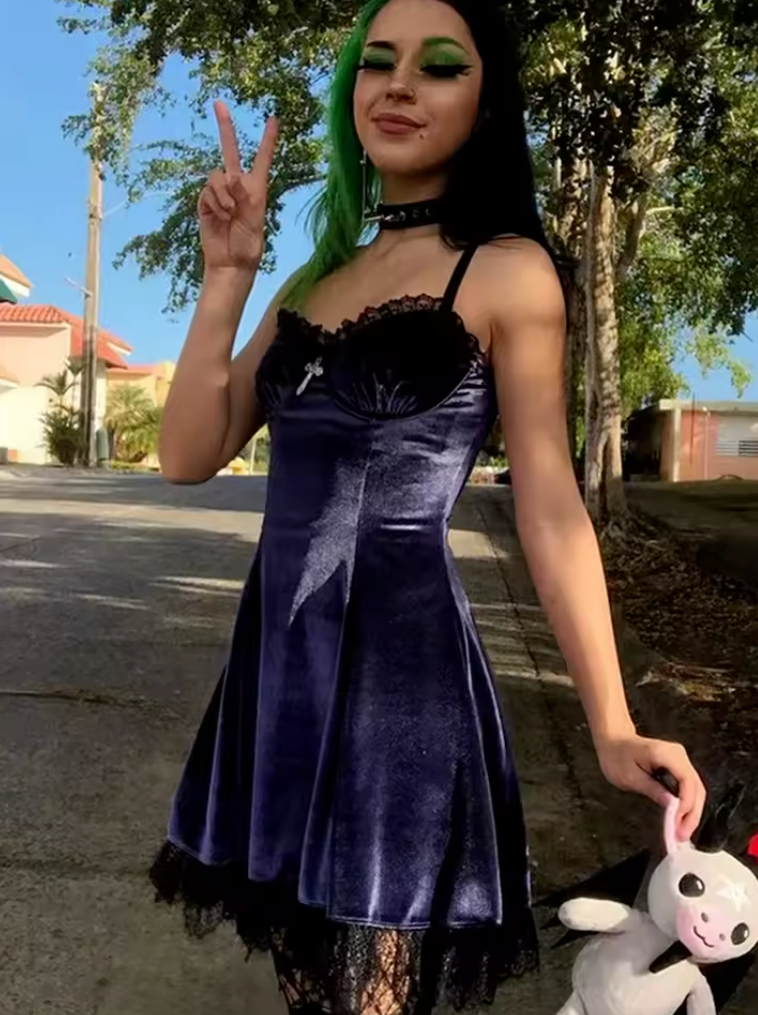 Velvet Lace Dress