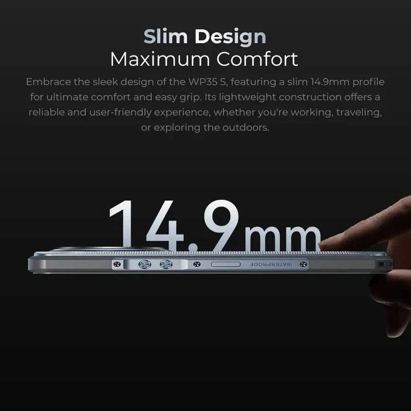 Oukitel WP35 S Rugged Phone 6GB+256GB 6.56'' 11000mAh Android 14 NFC OTG 4G Smartphone