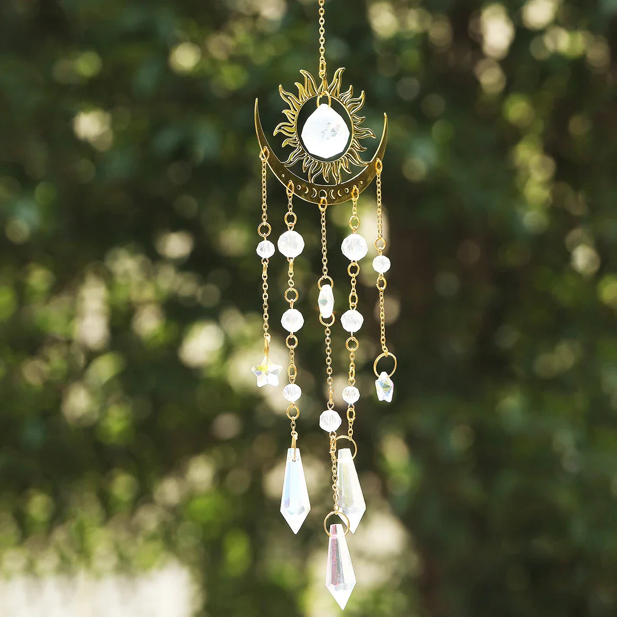 Moon Phase Crystal Sun Catcher