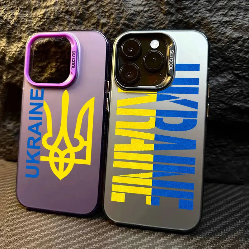 Yellow Blue Ukraine Flag Logo Coque Phone Case