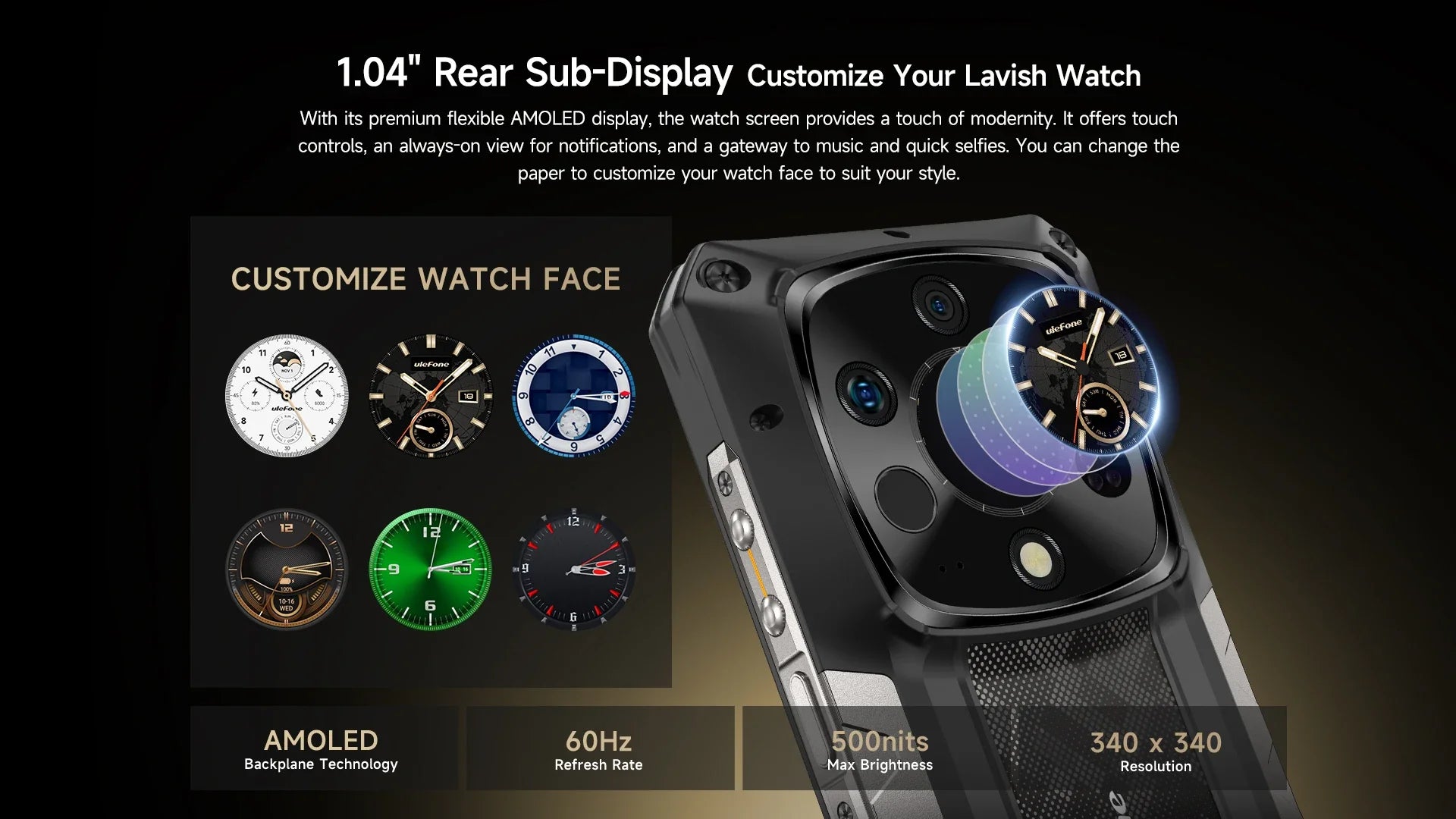 Ulefone AI Armor 28 Ultra 5G Thermal Imaging Rugged Phone MTK Dimensity 9300+ AMOLED Android Smartphone 1TB ROM