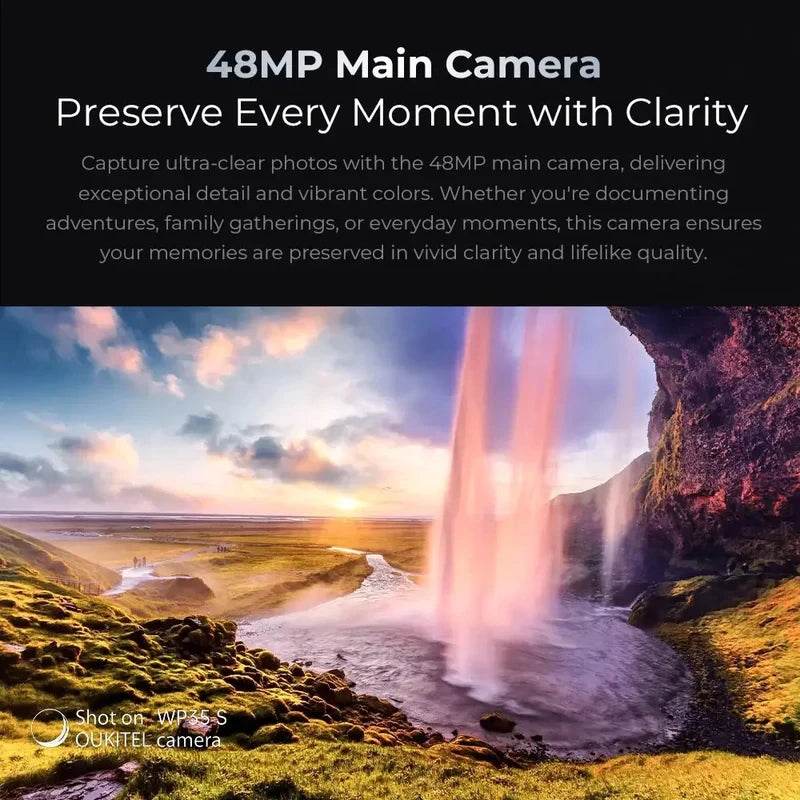 Oukitel WP35 S Rugged Phone 6GB+256GB 6.56'' 11000mAh Android 14 NFC OTG 4G Smartphone