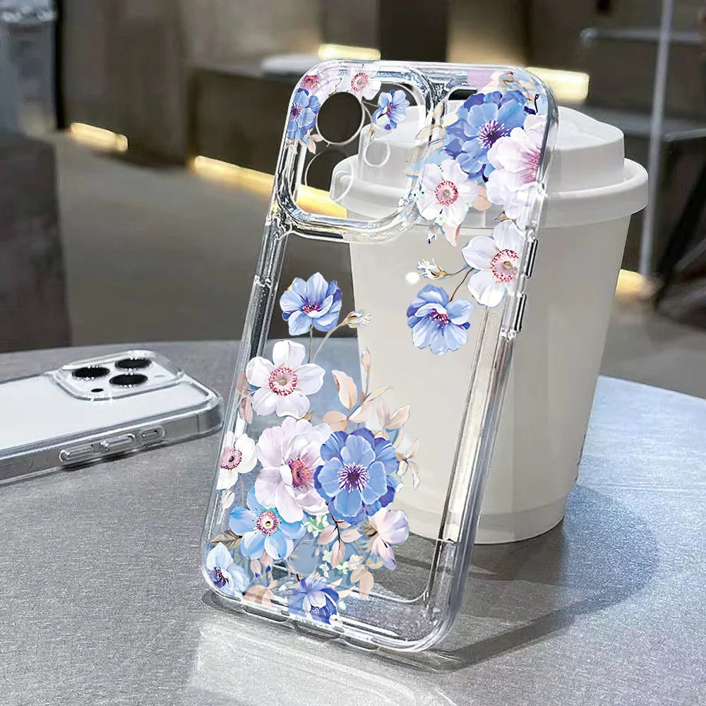 Flower Clear Phone Case
