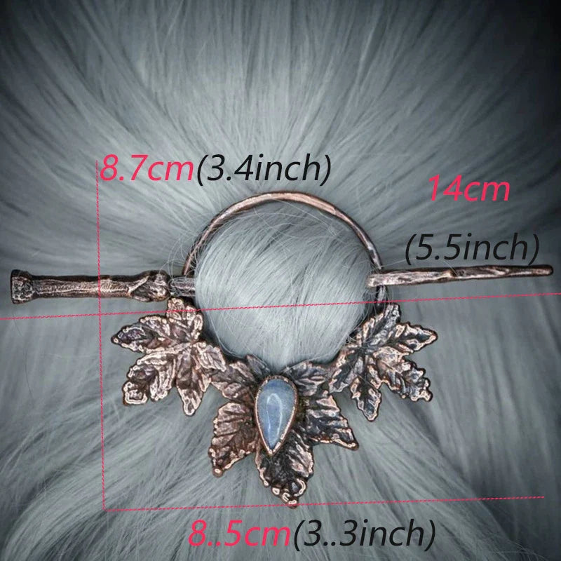 Moonstone Copper Hair Sticks