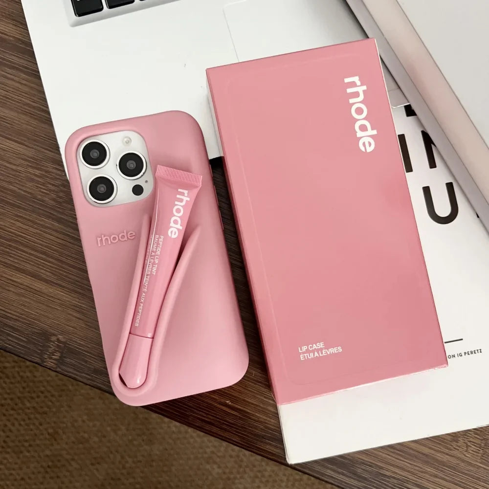 Rhode Minimalist Soft Silicone Phone Case Rhode Liptint Case With Box