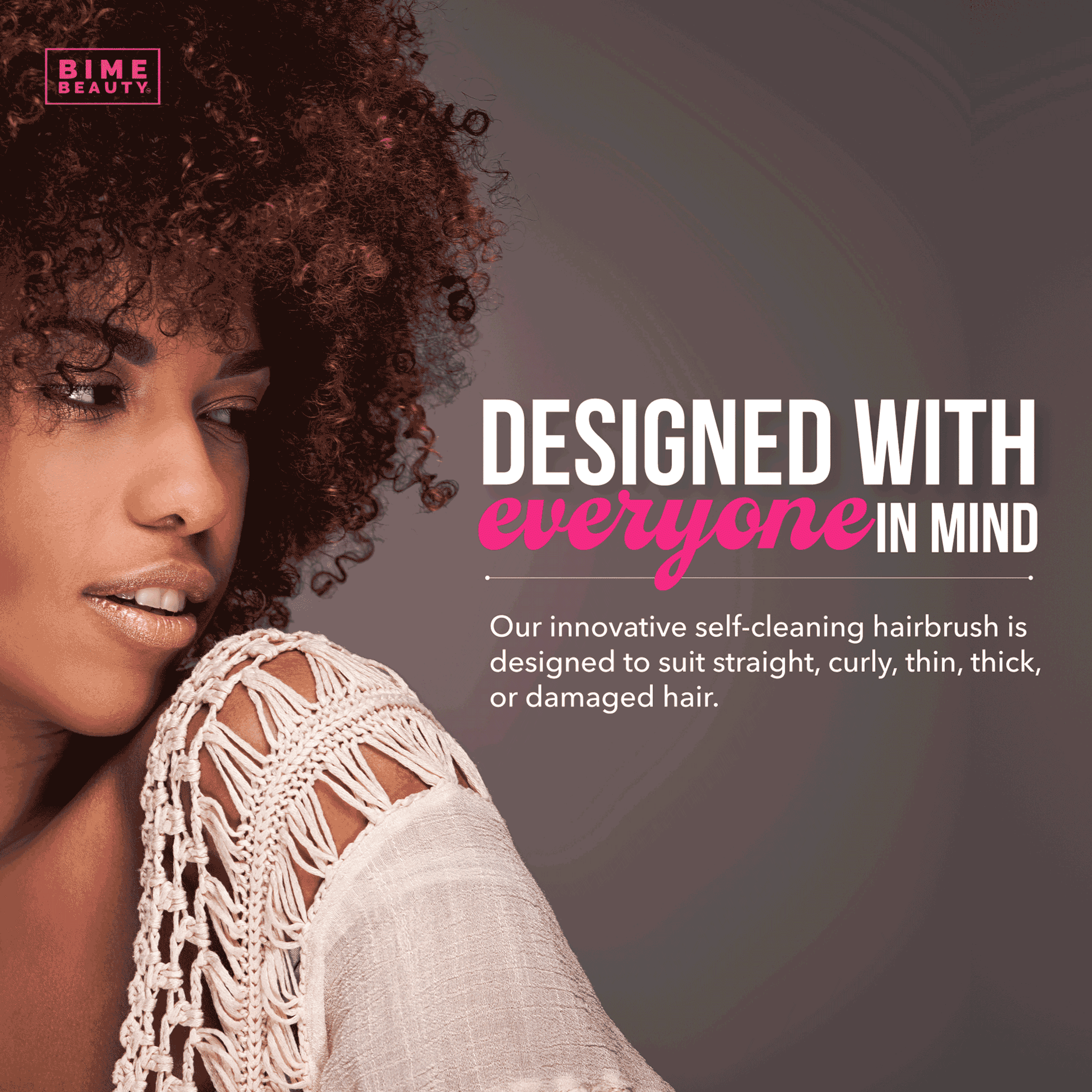 Self-Cleaning Hair Brush by BimeBeauty