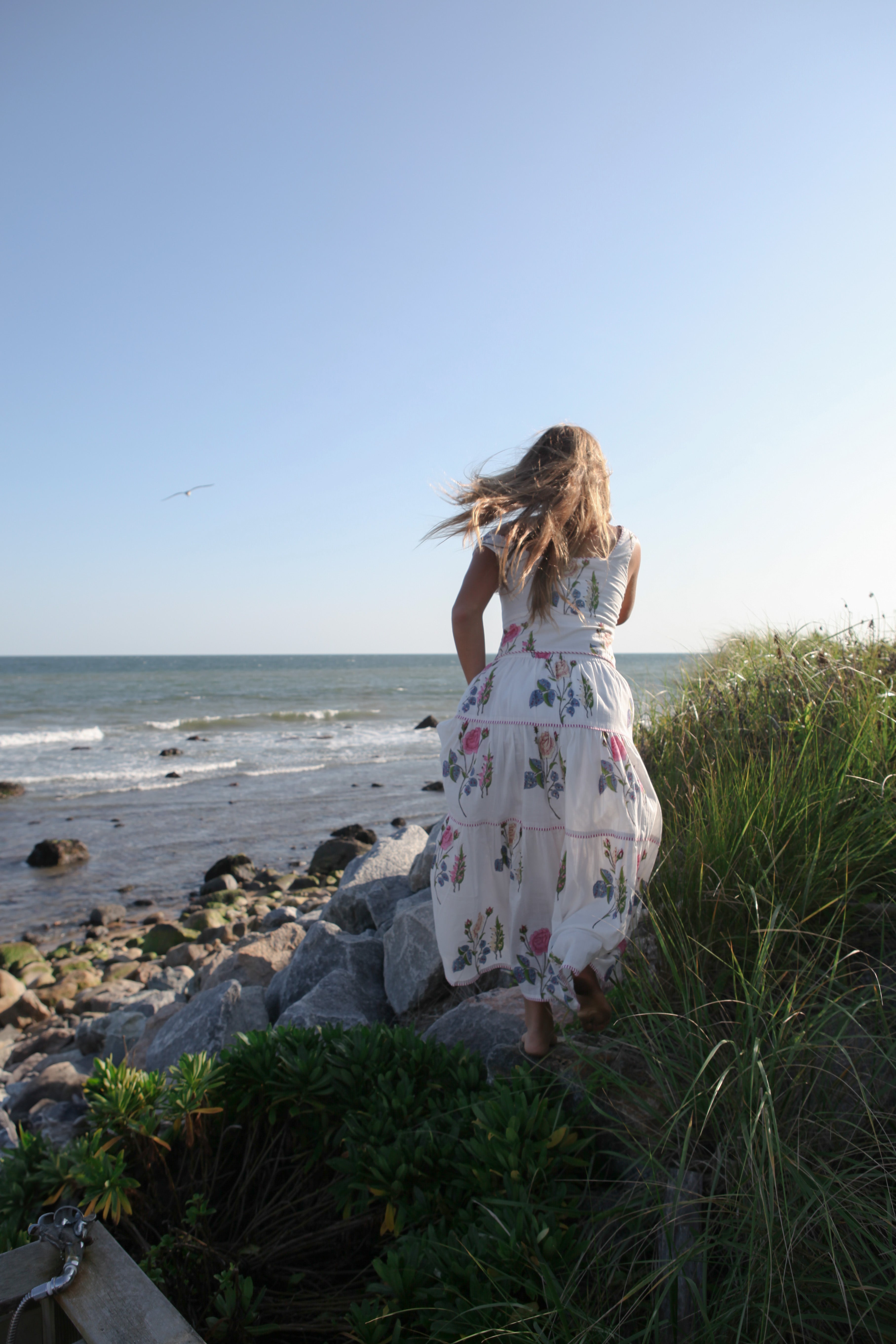 Drue Tiered Skirt in Multi Rosette