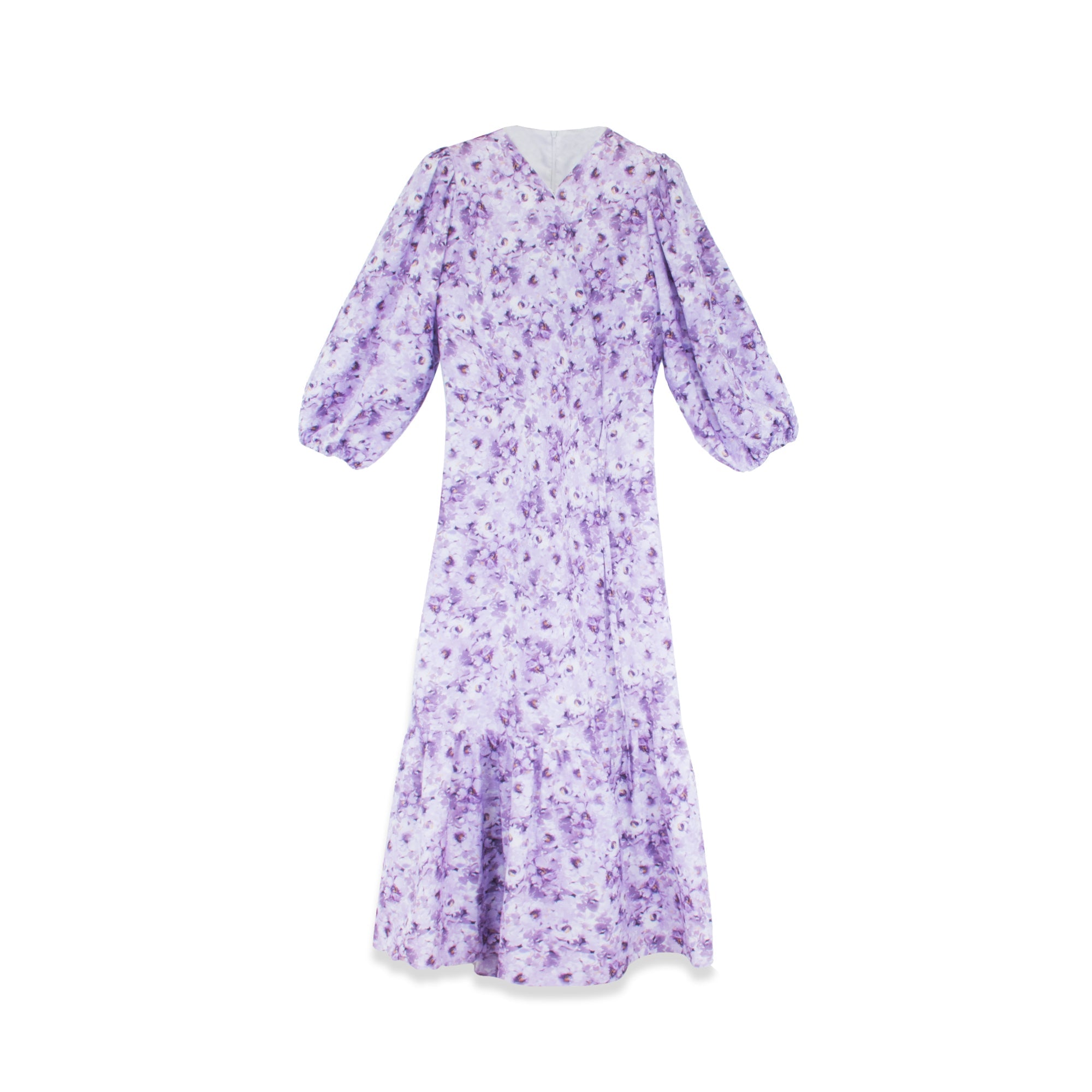 FLORAL WRAP DRESS